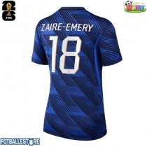 Frankrike Warren Zaire-Emery #18 Hjemmedrakt Dame VM 2026 Kortermet